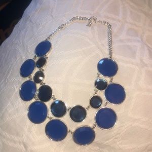 silver multi-stoned necklace (NEGOTIABLE)